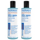 Dermasolve medicated Psoriasis Body Wash - 2Pack (8.0 oz כל אחד) - פרובנס כדי לספק הקלה מ Psoriasis, אקסמה & Seborrheic Dermatitis, דוקטור מומלץ עבור יבש, אישי, רד, פלמקי, Scaly Skin