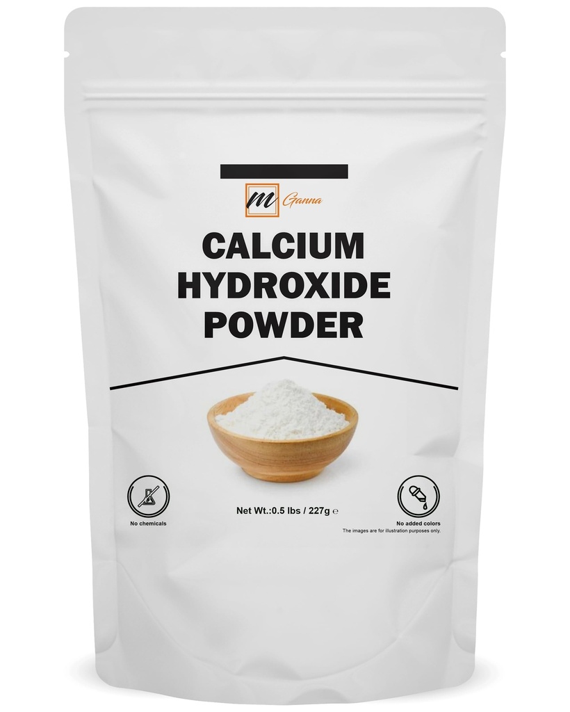 100% אבקת Calcium hydroxide עבור מזון וקוסמטיקה 227 GMS / 0.5 LBS