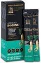 Immune, Red גינזנג מקוריאנית עם דבקים נוזליים קשישים, תמיכה בתחמושת, Blood Circulation Booster, Natural Energy Supplement, 6 שנה Old Asian Panax גינזנג, 10 הרוזן