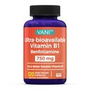 VANI ויטמין B1 עם 750 מ"ג Benfotiamine, 2 ב 1 Enhanced פורמולה - Fat & Water Soluble Thiamine B1 תוסף