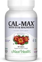 Calcium 1000 מ"ג עם ויטמין D3 (400 IU) ומגנזיום (750 מ"ג) - תוספת תזונתית לעצם, שיניים, תמיכה משותפת - עבור גברים ונשים - 90 טבליות