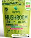 חומרים מזינים 120 מסטיקמי Immune Support & Brain Performance Resilience & Memory Boost with Reishi, Cordyceps, טורקיה Tail, Maitake, Shiitake & Chaga Delicious Raspberry Flavor טבעוני & סוכר חינם חינם