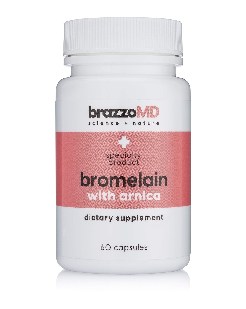 brazzoMD Bromelain עם Arnica - תוספי תזונה - 60 קפסולות