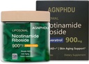 AGNPHDU- Liposomal Nicotinamide Riboside 120 קפסולות,Resveratrol, Quercetin - NAD תוספת עבור אנטי-Aging, אנרגיה, Focus 900mg Dietary תוסף