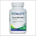 Vitality Trace מינרלים + Chlorella - 30 ימים / Capsules- הקנדי-Made Full Spectrum מינרלים מורכב | Manganese, Zinc, Selenium & More | תומך באנרגיה ובאינטימיות. טבעוני, אלרגן-חינם