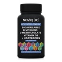 11-in-1 Methylated B-Complex תוסף: 680mcg L-Methylfolate(5-MTHF) Thiamine(B1) Riboflavin (B2) Pyridoxal (B6) Methylcobalamin (B12) - VegD3 + Nootropics - 1,100+3 משרת - 60 Count