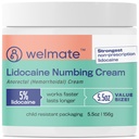 WeLMATE 5% Lidocaine Hemorrhoid הקלה קרם, קרם כוח מקסימלי Anorectal Cream, 5.5 oz