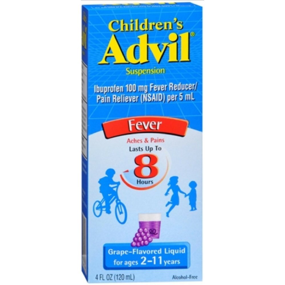 Childrenâââ€š¬ââ€ž¢s Advil Liquid Pain Relief Medicine and Fever Reducer, 100 Mg Children's Ibuprofen for Ages 2-11, Grape - 4 Fl Oz
