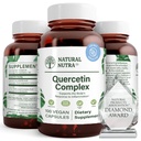 תרכובת Nutra Quercetin טבעית עם Bromelain ו ויטמין Ctrus Bioflavonoid תוסף, תמיכה בגוף לשינויים עונתיים ו רדום הגוף, מקדם בריאות Liver, 100 טבעונית וצמחונית