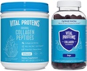 חלבון Vital Collagen אבקת 20 oz + חניכיים 120ct*2