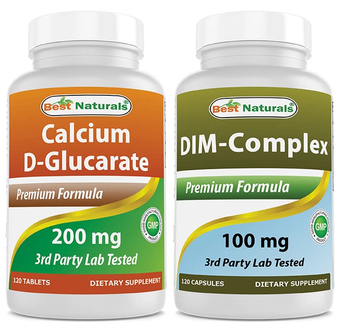 Calcium D-Glucarate 200 מ"ג & DIM תוספת 100 מ"ג