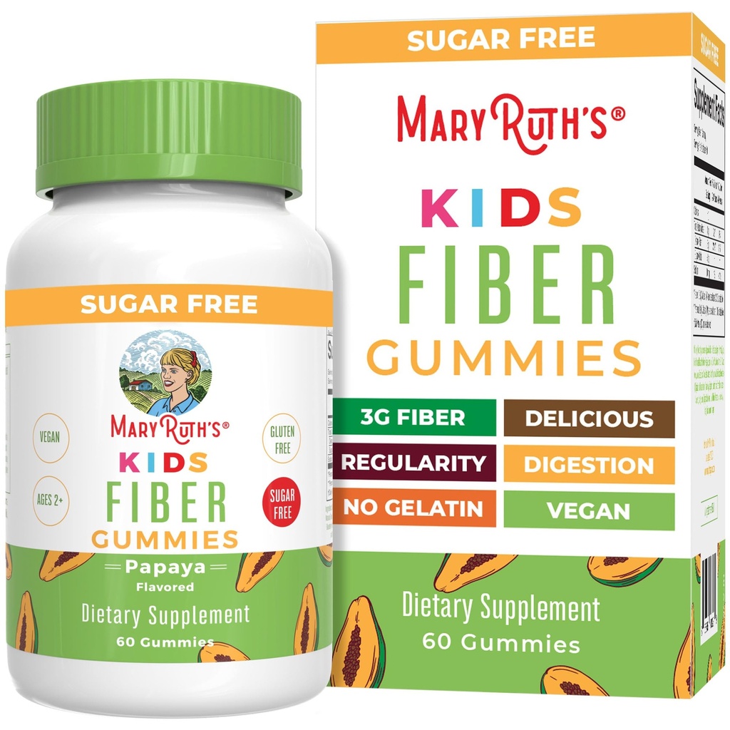MaryRuth Organics סיבים חניכיים לילדים | 2 חודשים אספקה | סוכר חינם | Soluble סיבים | Got Health & Digest Support