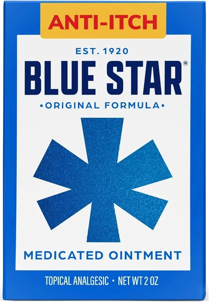 כוכב כחול Anti-Itch Medicated Ointment 2 oz (Packof 5) VJC#Rere