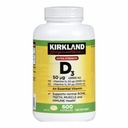 קירקלנד כוח מקסימלי ויטמין D3 600 Softgels (Pack of 2)