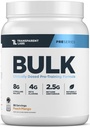 Transud Labs Bulk Pre Workout אבקת - באופן טבעי Sweeted Advanced Pre-Workout פורמולה עבור בניית שרירים וכוח - 30 משרתים, Peach מנגו