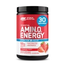 Optimum Nutrition Amino Energyאבק Plus Focus, עם BCAA, אלקטרוליטים, וקפאין, ג'ו סטרוברי, 30 משרתים (Packaging May Vary)