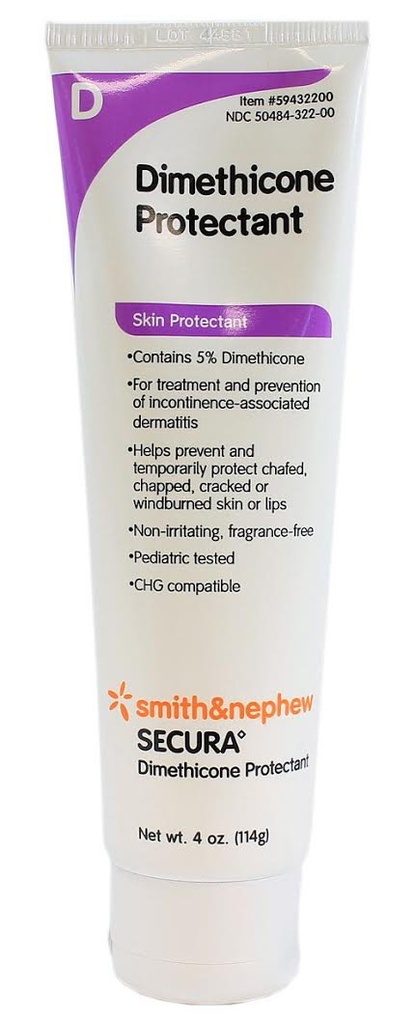 סמית ונבאפו Secura Dimethicone Protectant 4oz Tube 59432200 על ידי סמית & Nephew