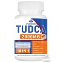 2000mg Tudca Liver תומך תוסף, Tudca Bile מלח עם חלב Thistle ו Nac,60 קפסולות במשך 30 ימים, Support for Liver, Detoxification, מערכת החיסון