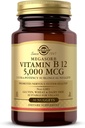 Solgar ויטמין B12 5000 mcg - 30 Nuggets - מקדם בריאות מערכת העצבים - non-GMO, טבעוני, Gluten & Milk חינם - 30 משרתות