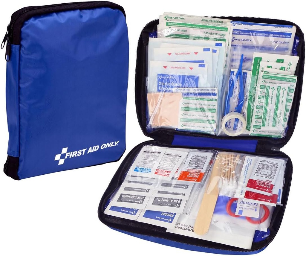 עזרה ראשונה רק 299 Piece All-Purpose Emergency Kit for Home, Office, Car, Apartment, Dor, Camping, Travel-Friendly Compact Pouch Fits in תרמילים, מזוודה, הקבינטים וציירים