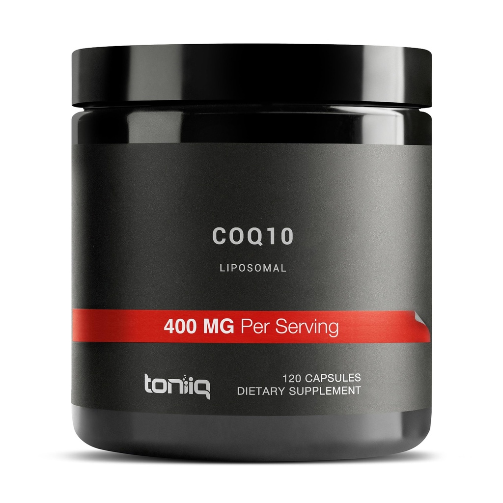 Liposomal CoQ10 400 מ"ג - 98% טהור Coenzyme Q10 - תוספת כוח פורמולה עם Absorption משופרת - צד שלישי נבדק - 120 קפסולות צמחוניות
