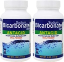 Sodium Bicarbonate Antacid אוראלי אבקת USP 4 oz.2 בקבוקים