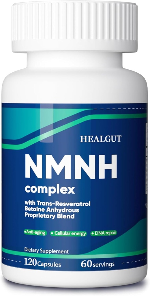 NMN תוספת חלופית להזדקנות נשים: NMNH Liposomal (Dihydronicotinamide Mononucleotide) עם Trans-Resveratrol & Betaine Anhydrous כדי לתמוך NAD+ ואנטי-Aging -120 קפסולות