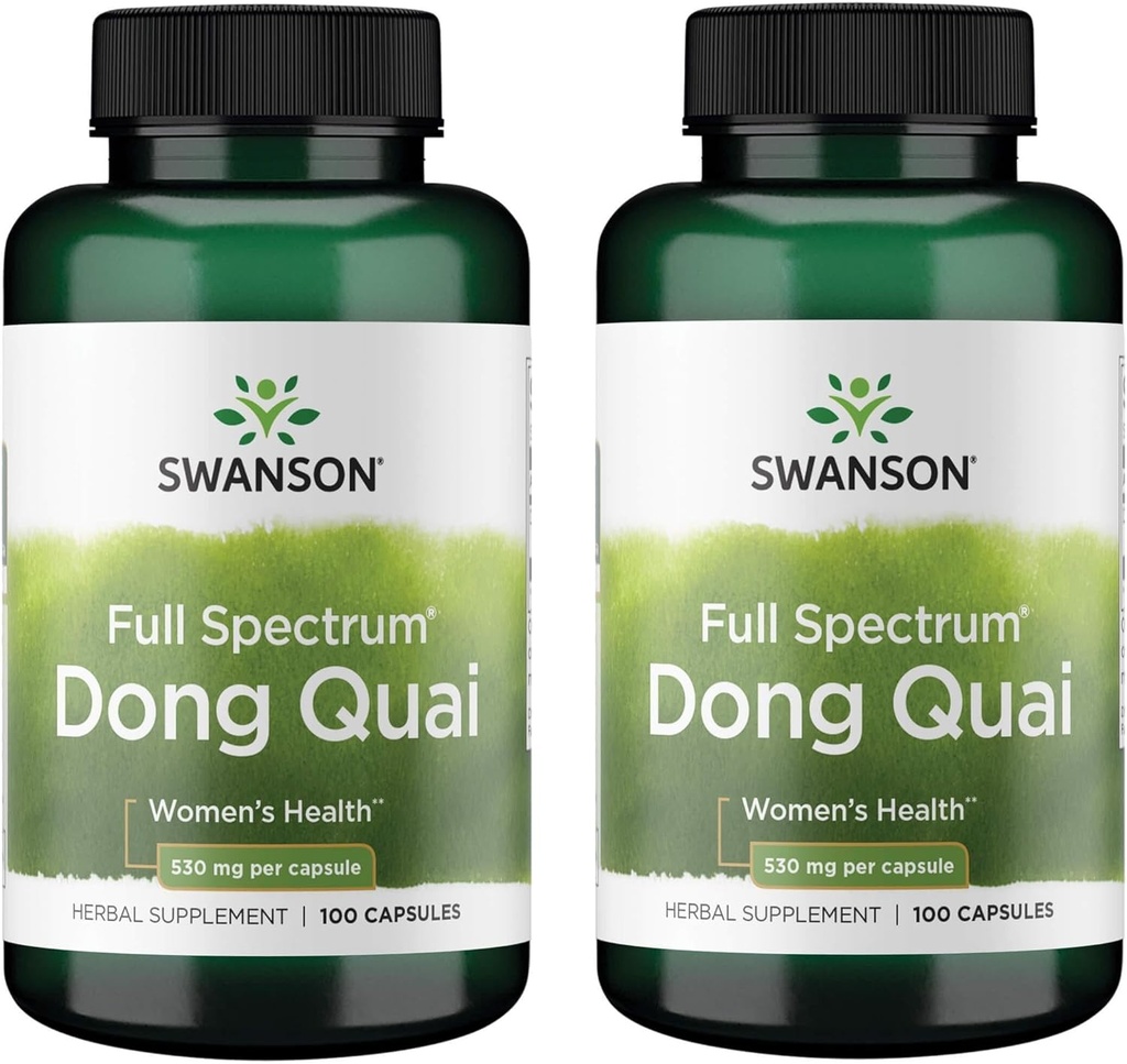 Swanson Dong Quai 530 מיליגרם 100 קפסולות (2 Pack)