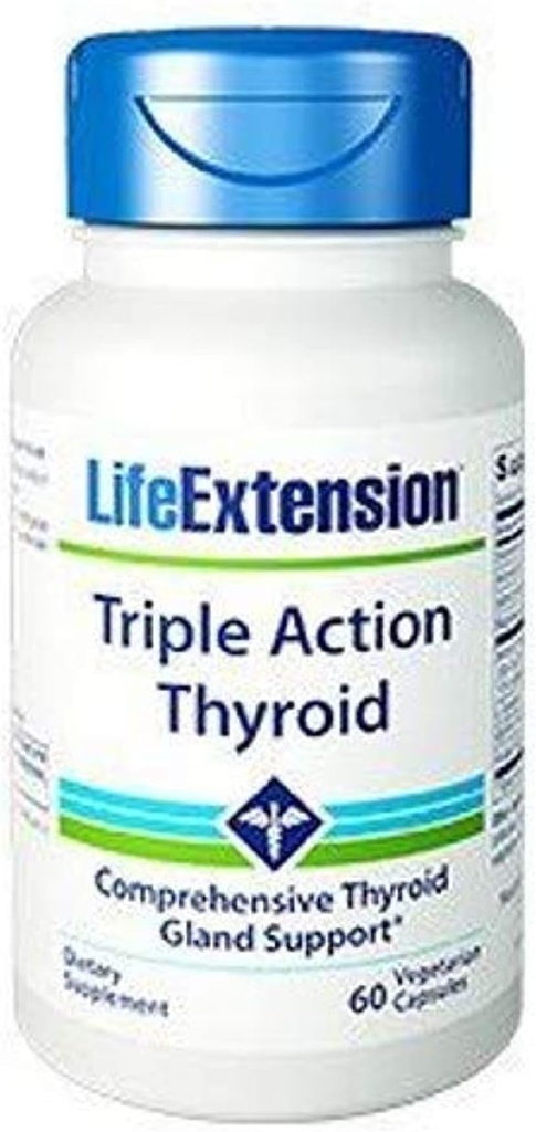 פעולה משולשת Thyroid 60 קפסולות צמחוניות-Pack-2
