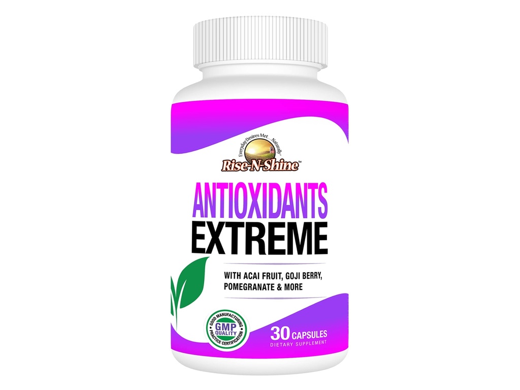 עלייה-N-Shine Antioxidants תוספת קיצונית עם Acai, Goji Berries, Noni, Mosteen, Pomegranate, Resveratrol, Elderberry ועוד 30 הרוזן