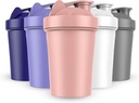 JEELA SPORTS 5 PACK חלבון Shaker בקבוקים למיקסים חלבון -20 OZ- Dishwasher Safe Shaker Cups for Protein Shakes - Shaker Cup for Beler Protein Shaker Bottle for Shakes Protein Shakes