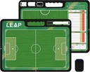 LEAP המאמן Board Premium Tactical Clipboard Two Sides with Full & half Court מייבש Erase Marker Board for כדורסל, כדורסל, כדורגל, הוקי