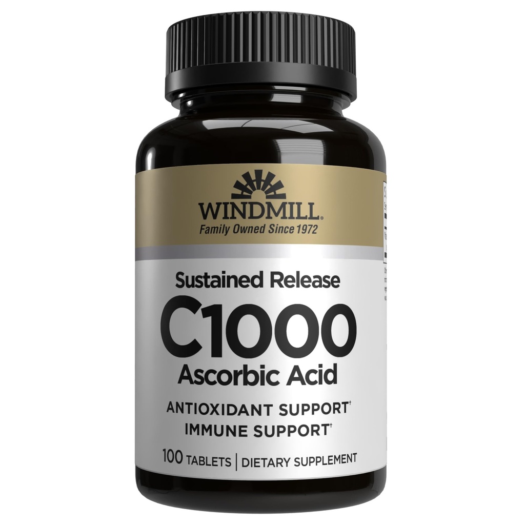 Windmill ויטמין C-1000 Tablet Sustained לשחרר 100 טבליות