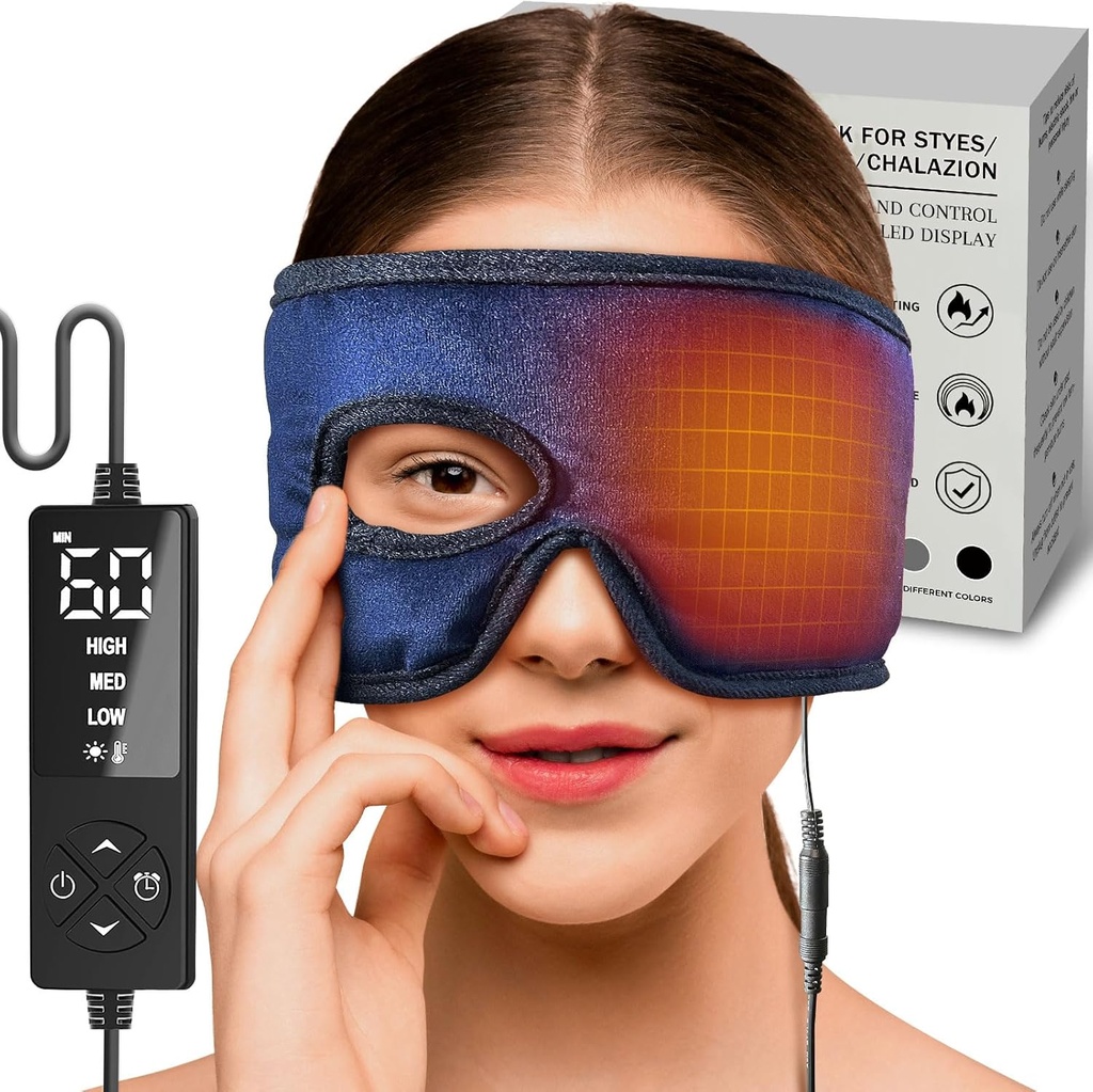 Stye Stye Stye Compressed פד עבור טיפול עין Stye עם עין חור, Moist Heat עבור Stye Chalazion Blepharitis הקלה עבור שמאל / ימין עין Irritation