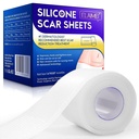 חדש Transud Silicone Scar Sheets (1.6) x 120 "Inch - 3M), Away Scar Tape,Scar Strips, Reusable, Professional Scar Removal Sheets for C-Section, Surgery, Burn, Keloid, Acne et Scar Patch.