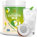 אבקה אלקטרוליטית - סוכר ללא hydrtion Mix with Magnesium, Potassium, Calcium & Sodium | Zero Carb Electrolyte drink for Muscle Recovery, Cramp Relief & Energy | 90 משרתות