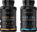 Bestseller Sleep Max & Rise MAX Professional Bundle All-in-One Premium Nootropics & Functional Mushroom Band & Calming Band for Sleep