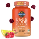 הגן של קוד ויטמין החיים D3 & K2 מסטיקנים עם Prebiotics ו Probiotics - בריאות העצם, בריאות העצם, תמיכה מזיקה, non-GMO, Gluten-Free, Raspberry Flavor, 45 מסטיקנים