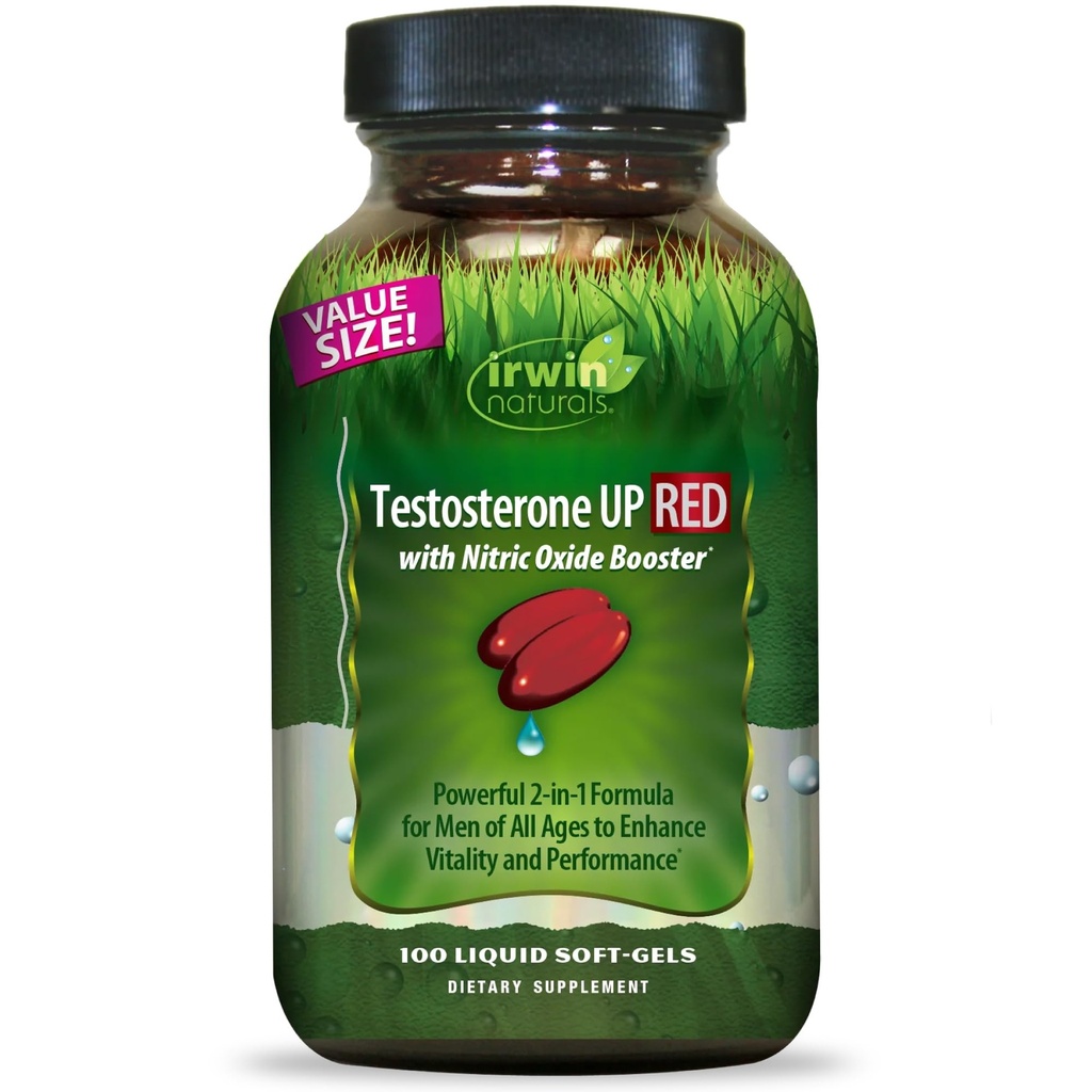 Irwin Naturals טסטוסטרון Up Red 100 Sgels