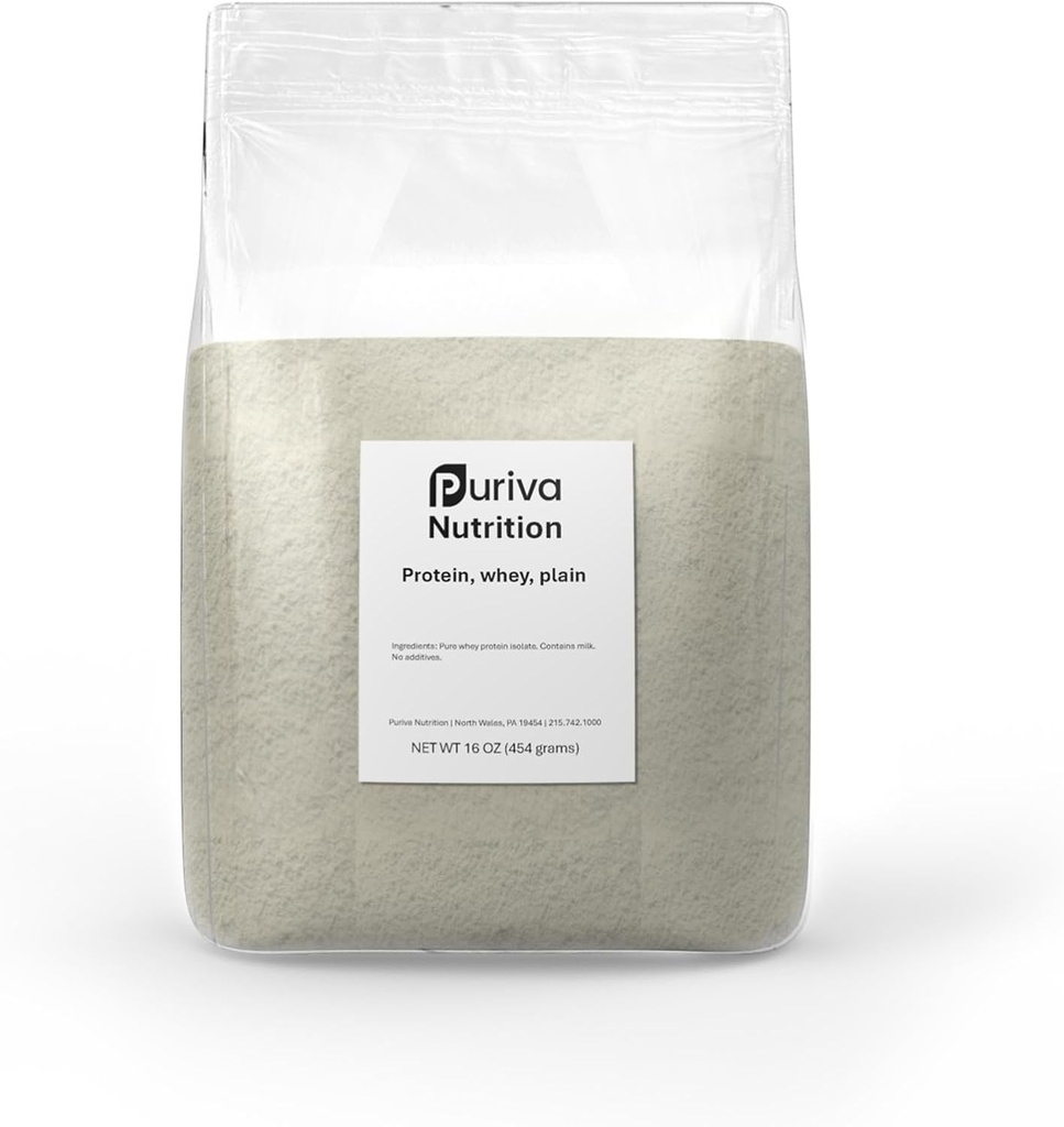 אבקת חלבון, חלבון Whey חלבון Isolate, Plain, 1 פאונד