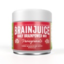 BrainJuice Nootropics המוח תוספת תמיכה, אבקת Gluten חינם עבור אנרגיה להתמקד, לשתות לערבב עם L Theanine, Alpha GPC, ויטמין B, אורגני ירוק לחלץ קפאין, Pomegranate, 15 לשרתים