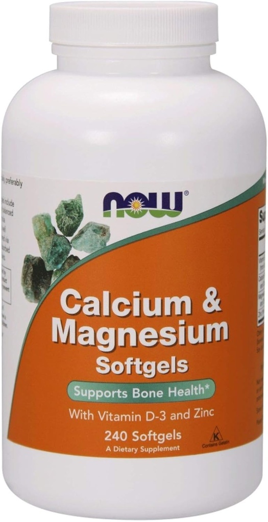 Now Foods Calcium & Magnesium Softgel, 240 הרוזן