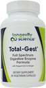 Longevity Science: Total Gest Full Spectrum Digestive Enzyme Formula 90