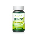 ויטמין D3 5000 IU + K2 MK-7 100mcg - Bone, Heart & Immune Support, Easy to Swallow, 60 קפסולות