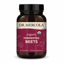 Dr. Mercola Organic Fermented Beets - Nitric Oxide Support - USDA אורגני, non-GMO, Gluten-Free & Soy-Free - 60 קפסולות