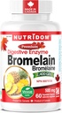 מזונות Bromelain Digestive Enzyme Pineapple תוספי, 2400 GDU, 500 מ"ג, non-GMO, טבעוני, חינם של Gluten, Soy & חלב (60 Count)