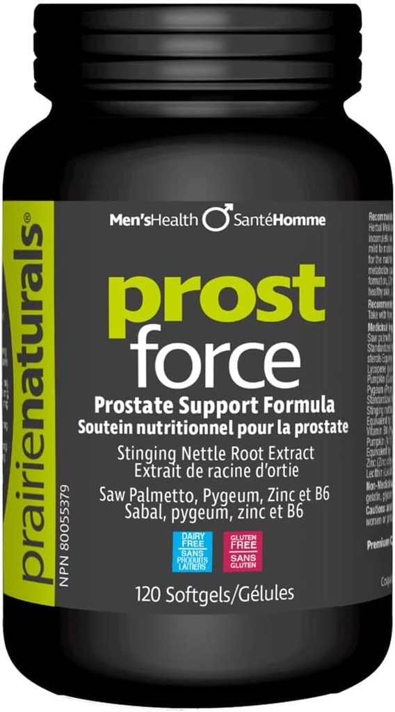 Prairie Naturals Prost Force Prostate Support for Men Softgels, 120