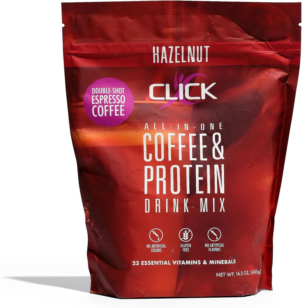 לחץ על אבקת חלבון קפה | Double Shot Espresso | 16g חלבונים | 23 ויטמין Essentials | Low Calorie Meal החלפה | 150 מ"ג קפאין | Gluten Free | No Artificial Flavors or