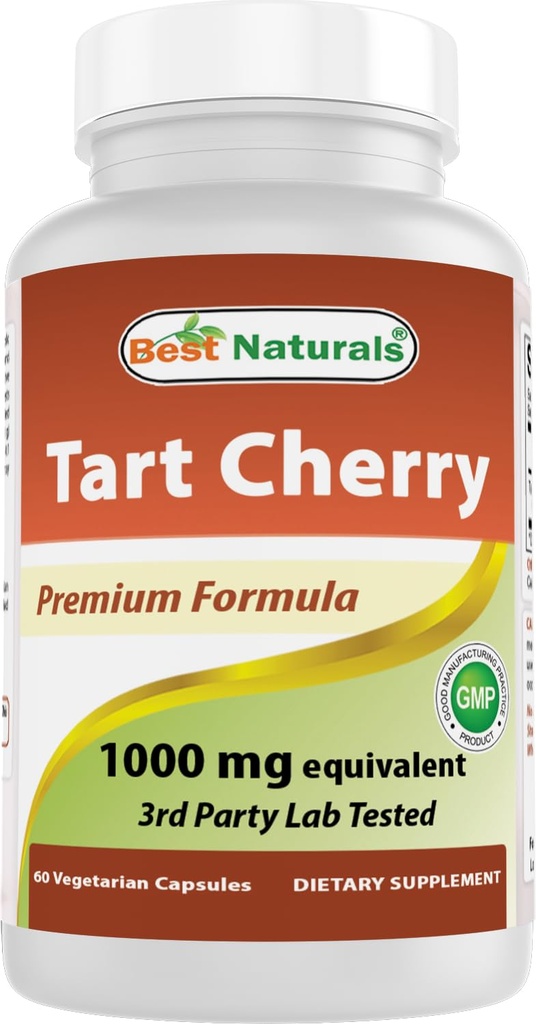 Best Naturals Tart Cherry לחלץ 1000 מ"ג 60 Vcaps