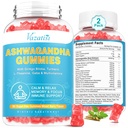 2 Pack Ashwagandha Gummies עם Turmeric GABA Mood אנרגיה ותמיכה Immune, מעורב ברי פלאדור 120 Cts